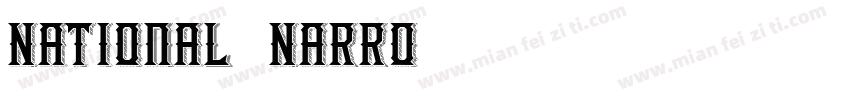 National 2 Narrow字体转换